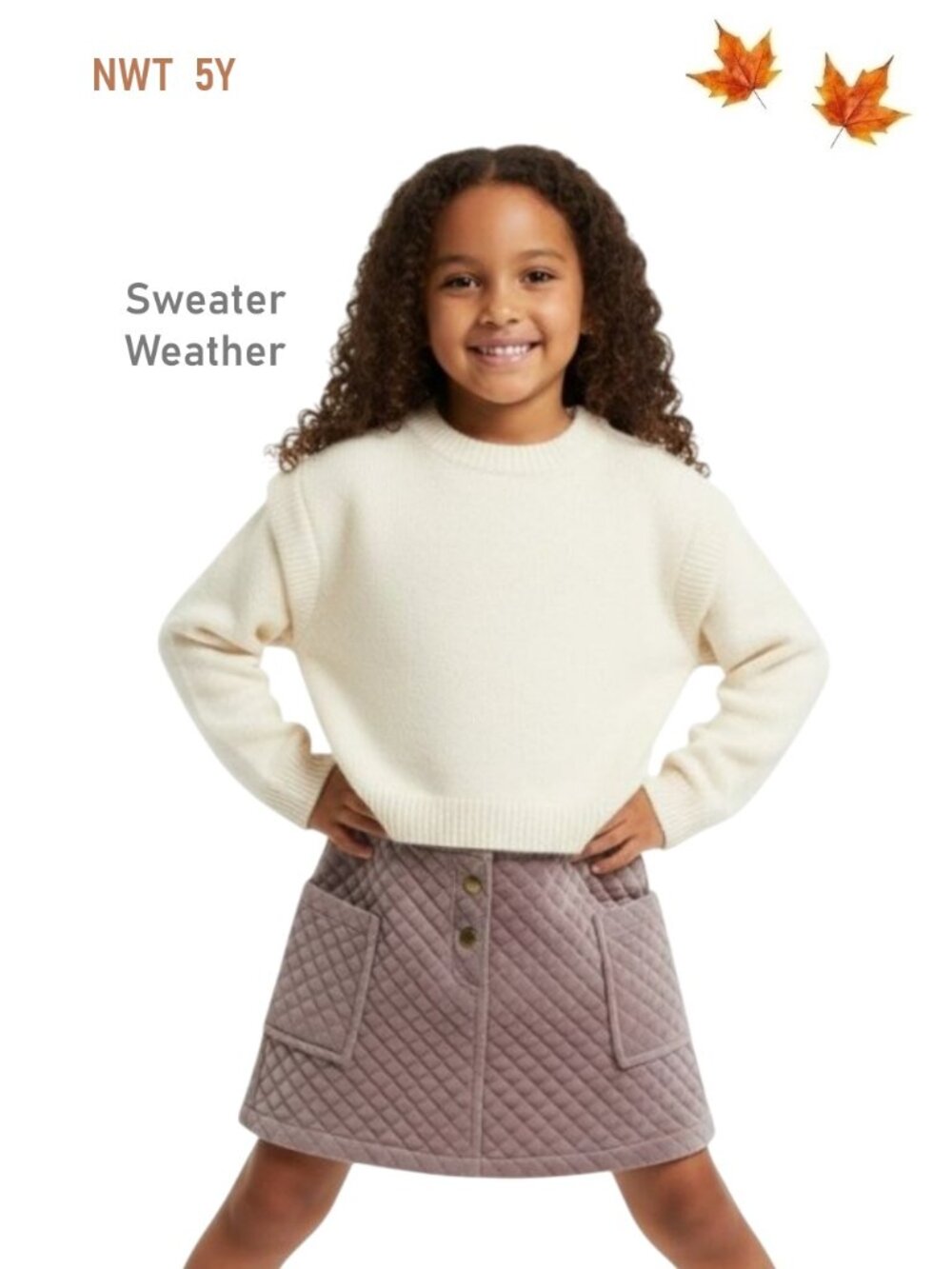 Vignette Ivory Sweater - size 5Y